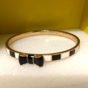 Enamel black and white Kate Spade bracelet